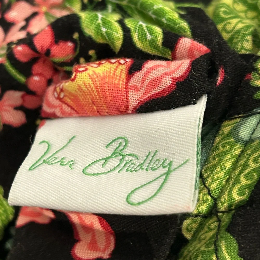 Vera Bradley Floral Cotton Crossbody Shoulder Purse Bag - Picture 4 of 12